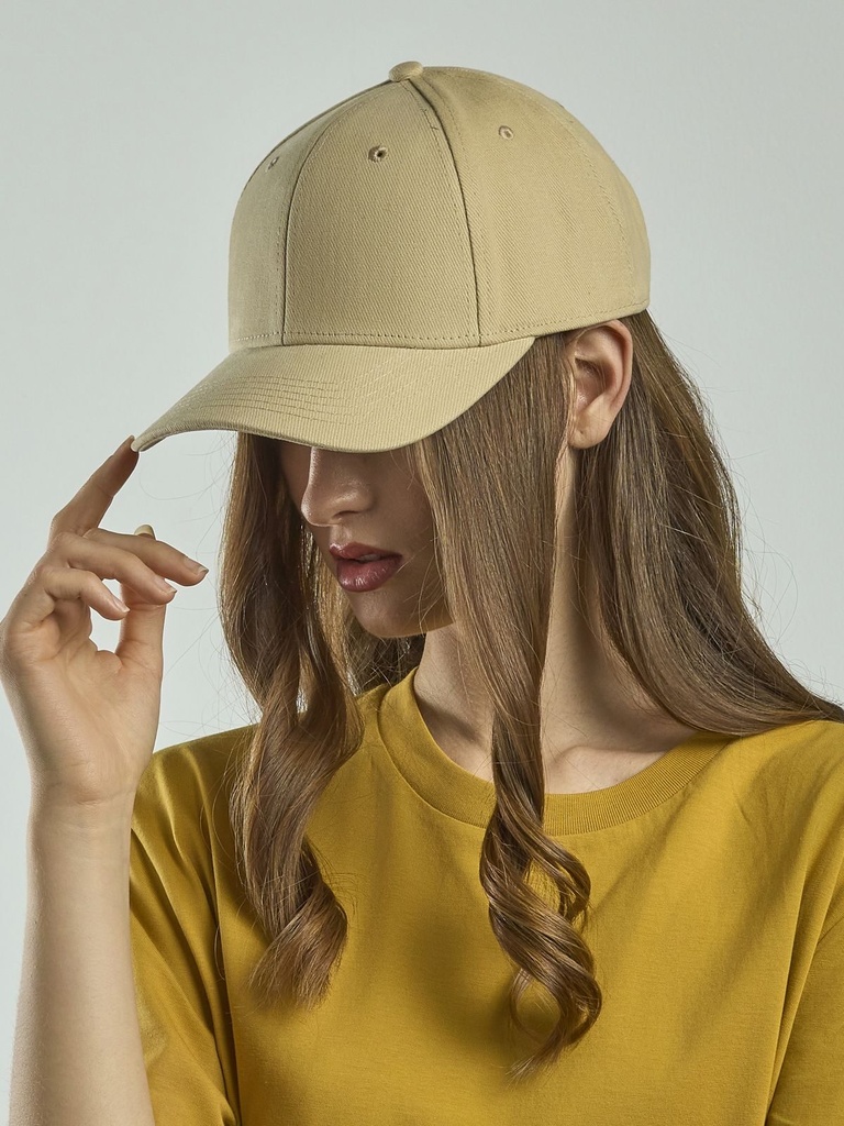 Cappellino da baseball in twill di cotone spazzolato pesante
