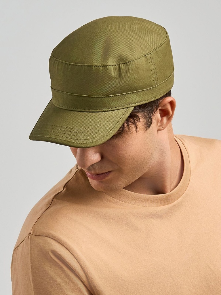 Cappello militare in cotone organico e riciclato, stile army