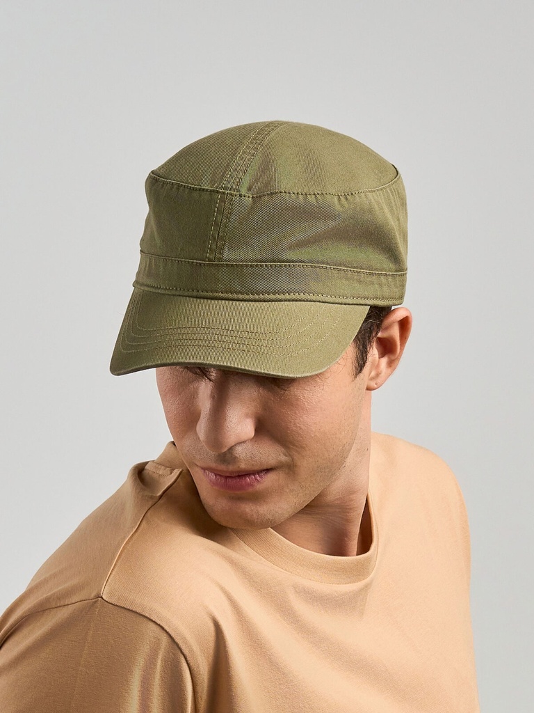 Cappello militare in twill di cotone organico e riciclato