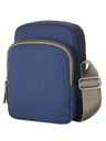 Borsa a tracolla in cotone con scomparto imbottito