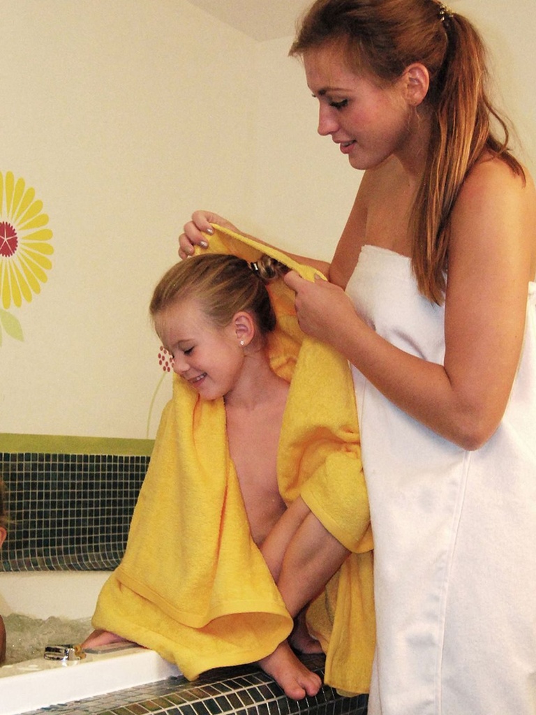 Accappatoio in cotone con cappuccio per bambini