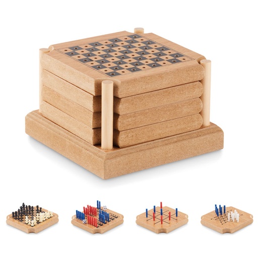 [MO6382] COASTGAME - 4-piece Sottobicchiere Gioco Set
