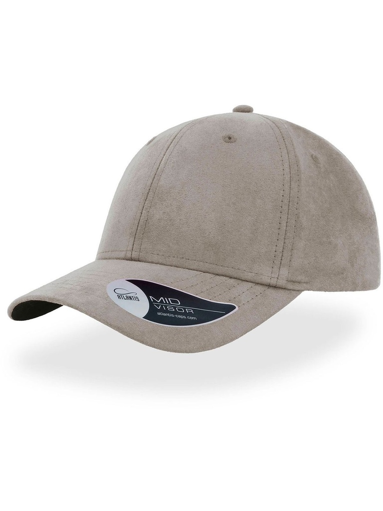 Cappellino a 6 pannelli con sottovisiera a contrasto e chiusura a fibbia