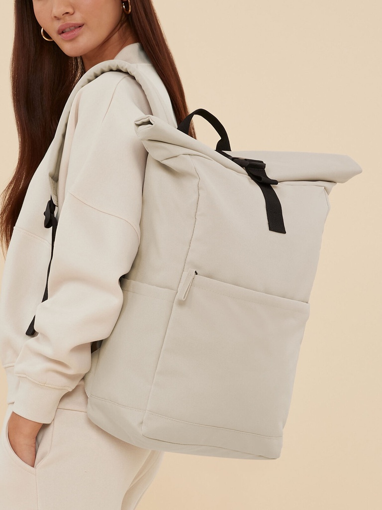 Zaino roll-top in poliestere riciclato