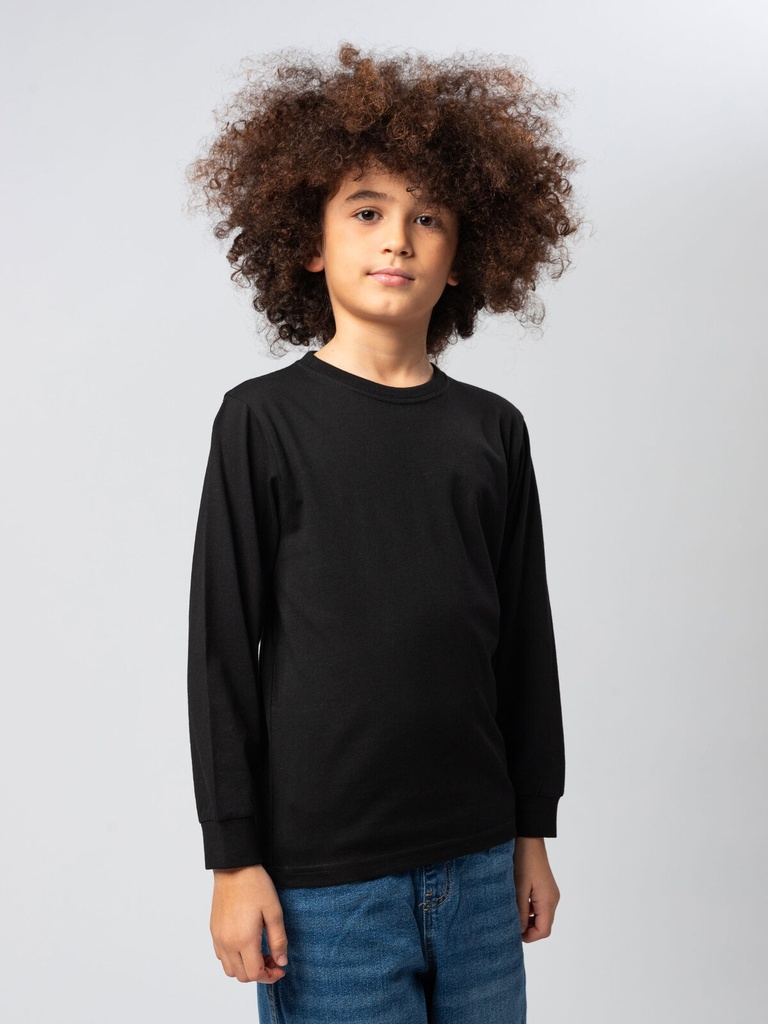 T-shirt a manica lunga in cotone per bambini