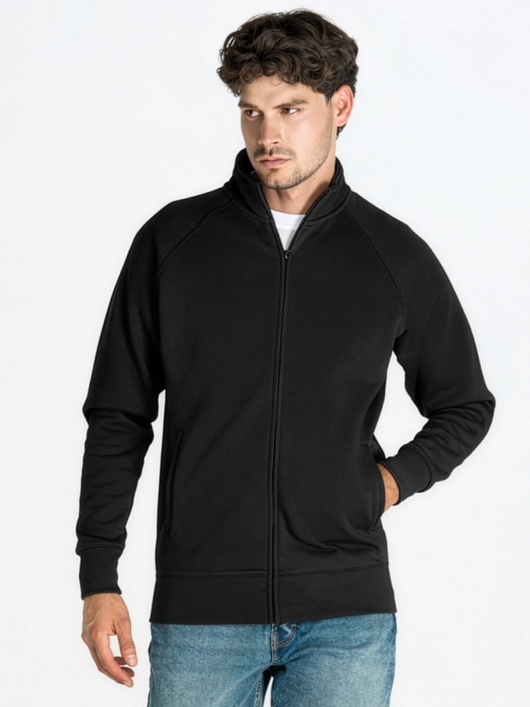 Felpa unisex zip intera jt