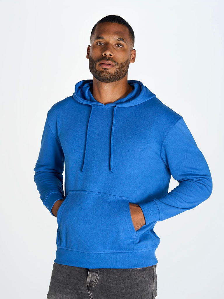 Felpa uomo cappuccio leggera french terry