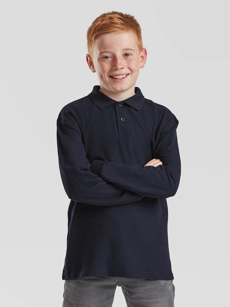 Polo bambino manica lunga 65/35