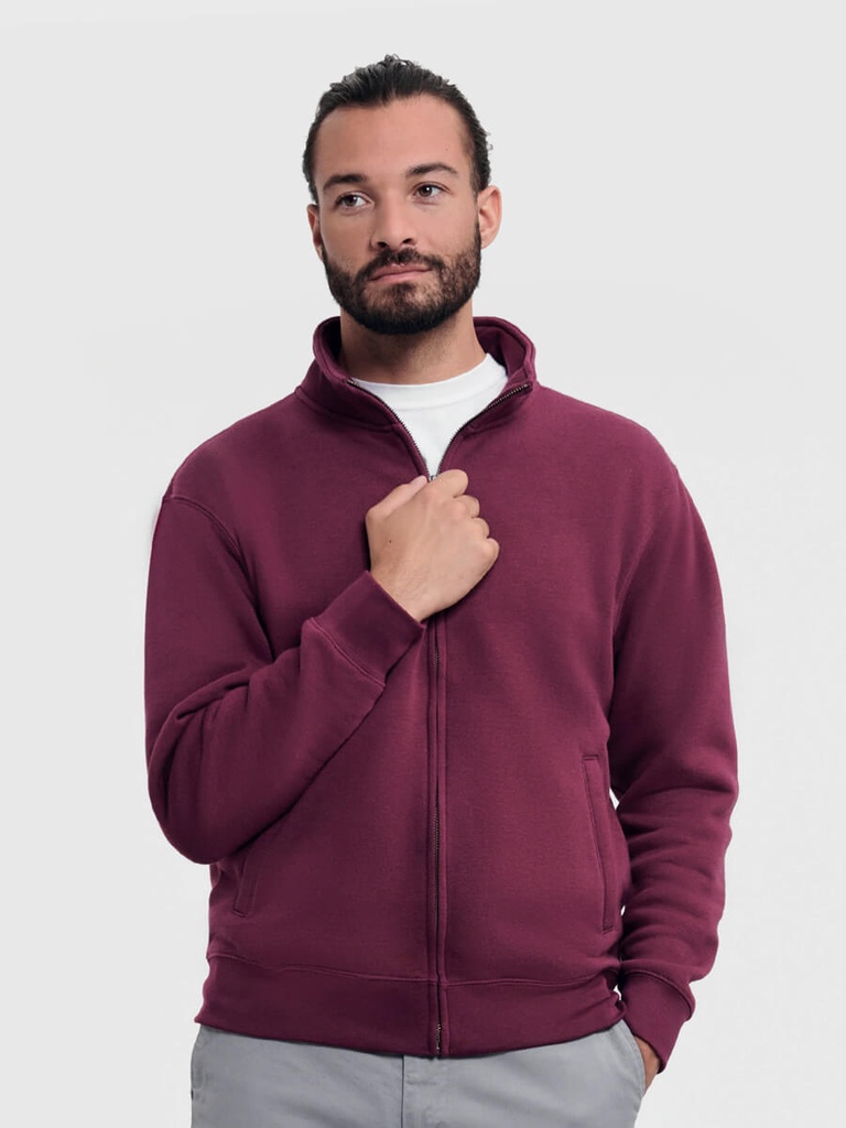 Felpa uomo zip intera authentic