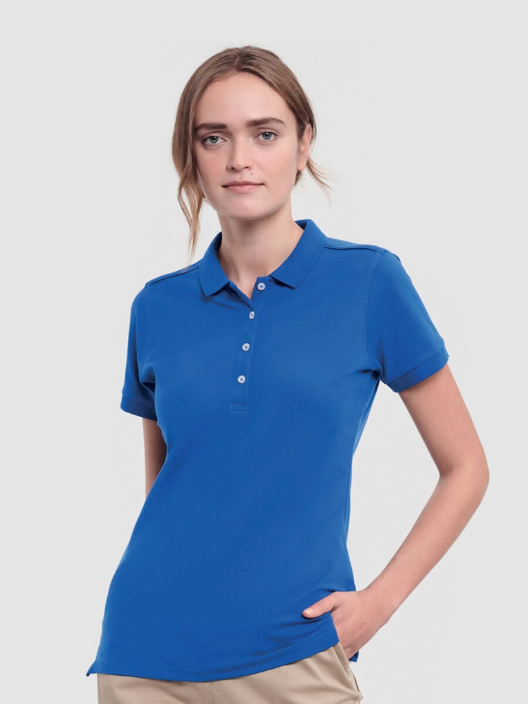 Polo donna manica corta stretch