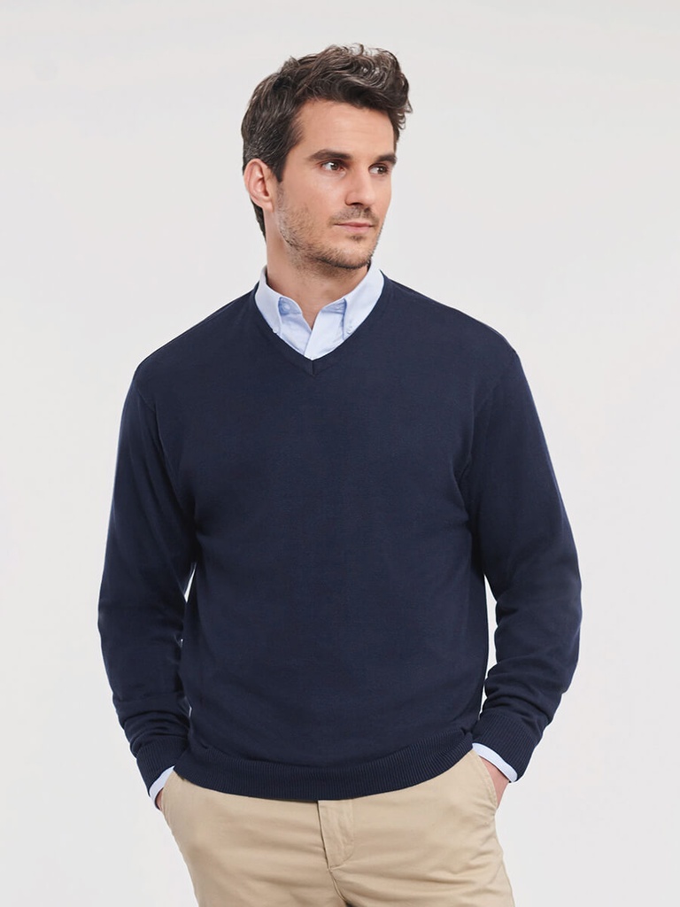 Pullover uomo collo a v