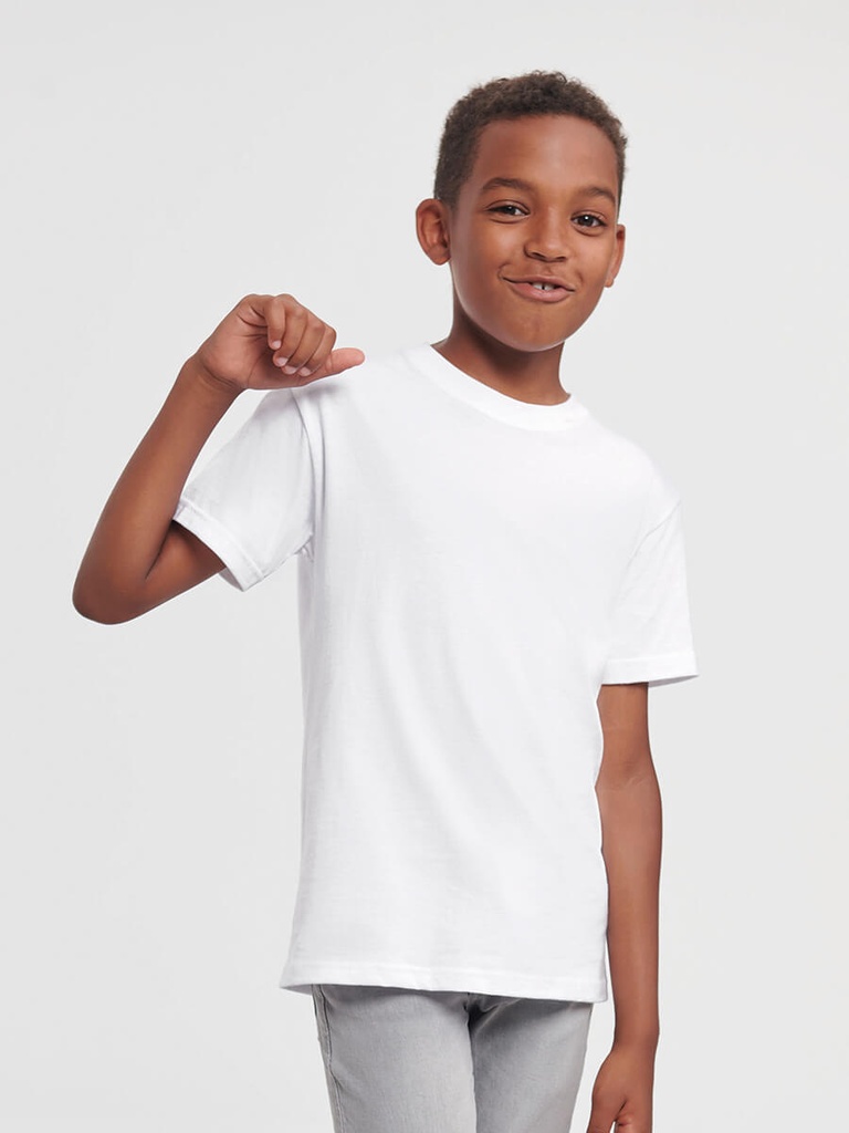 T-shirt classica per bambini in jersey di cotone e viscosa