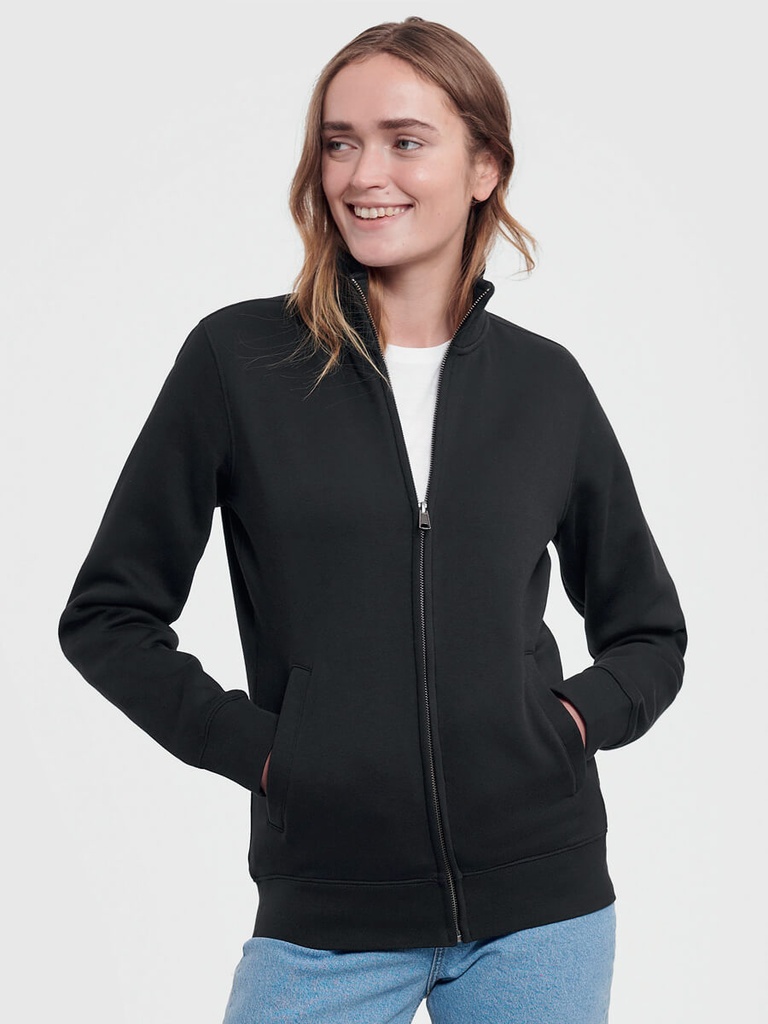 Felpa donna zip intera authentic