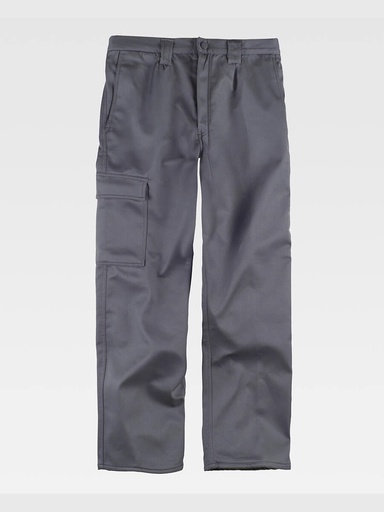 Pantalone da lavoro multitasche con fodera in pile