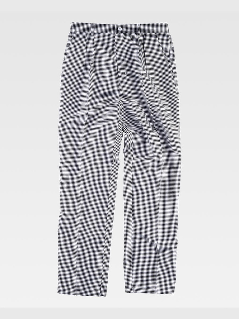 Pantalone cuoco tessuto a quadretti