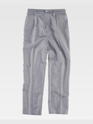 Pantalone cuoco tessuto a quadretti