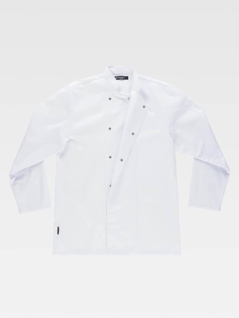 Giacca cuoco unisex manica lunga lavaggio 65°