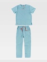 Completo unisex casacca + pantalone tessuto elasticizzato