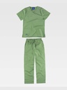 Completo unisex casacca + pantalone tessuto elasticizzato