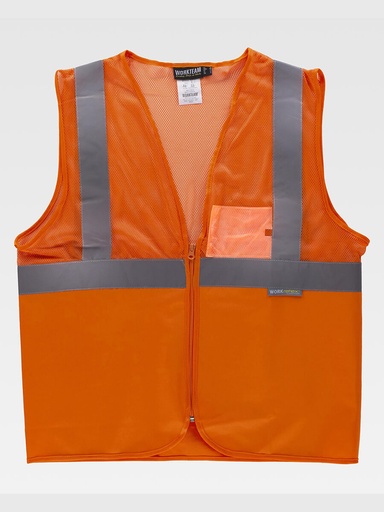 Gilet tessuto in rete alta visibilita classe 1