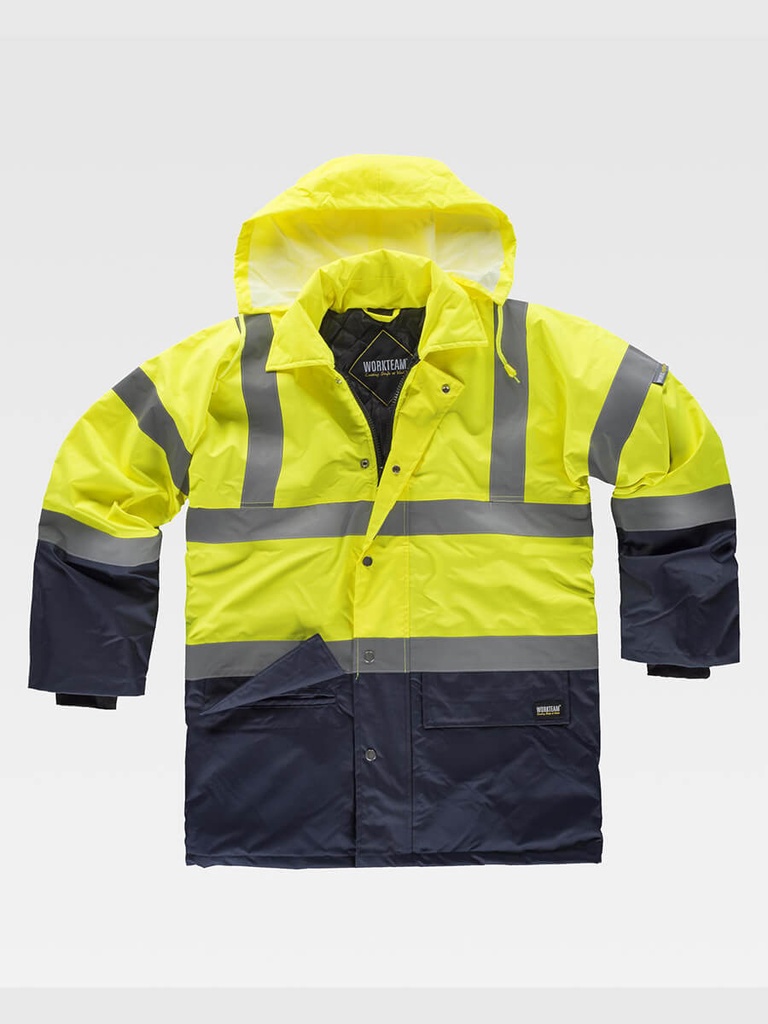Parka imbottito alta visibilità classe 2