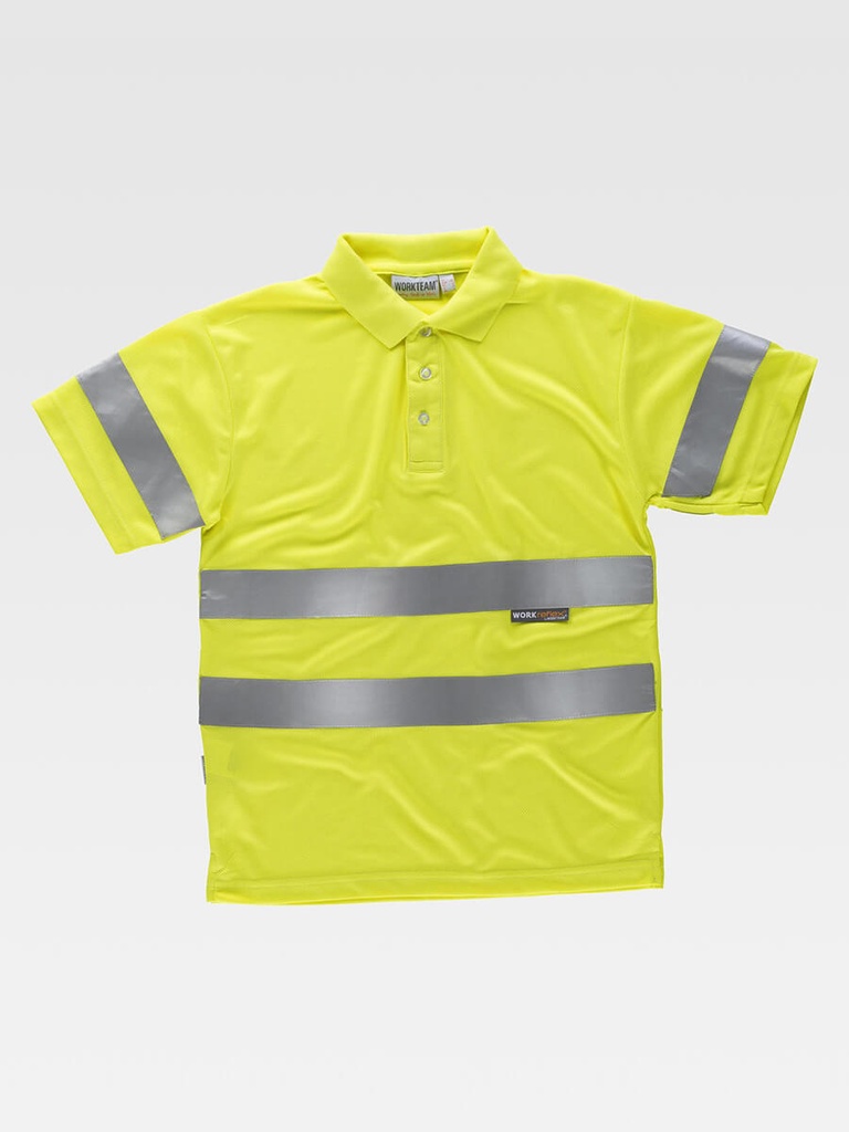 Polo manica corta alta visibilita classe 2
