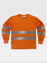 T-shirt manica lunga alta visibilita classe 2