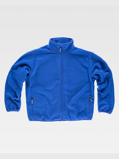 Pile zip intera rinforzi in twill