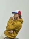 Cappello visiera curva 5 pannelli mesh posteriore