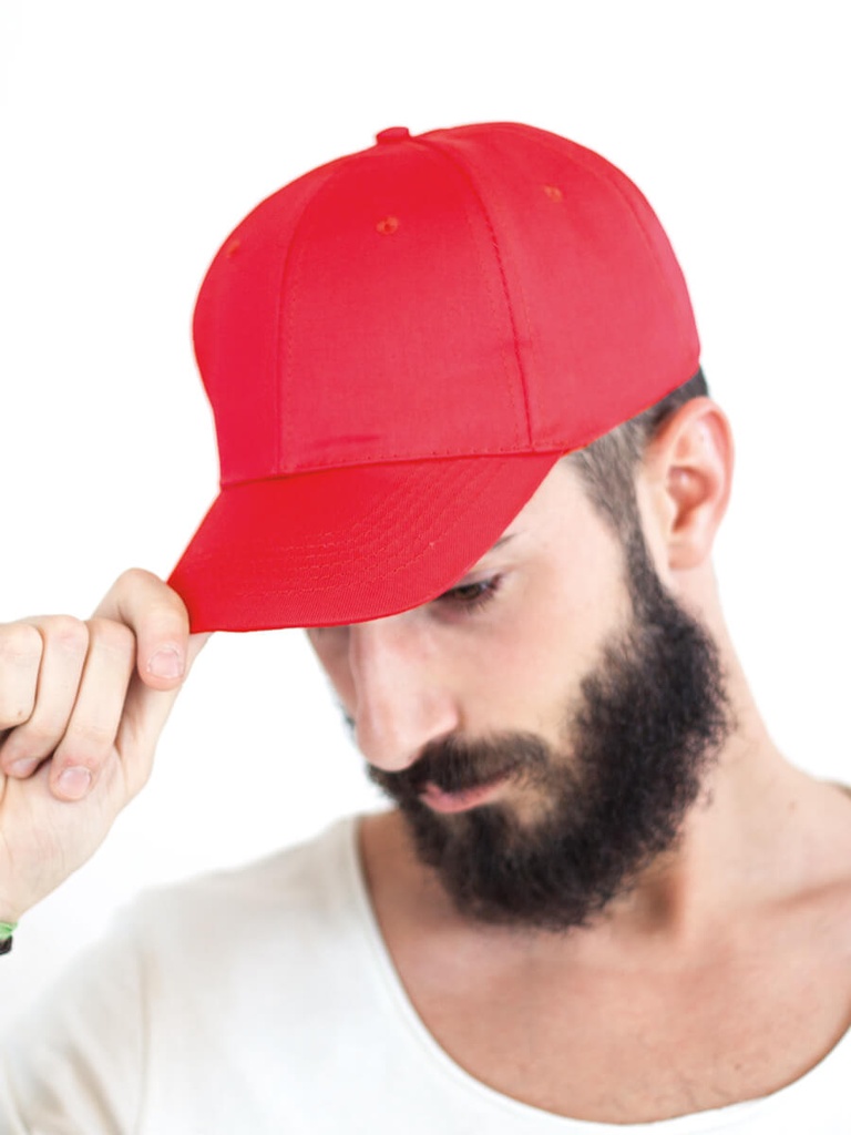 Cappello visiera curva 6 pannelli