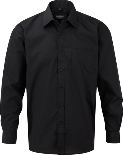 Camicia uomo in popeline manica lunga