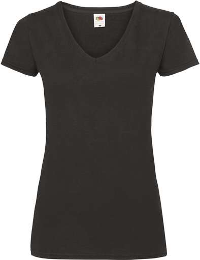T-shirt donna Value Weight scollo a V (61-398-0)