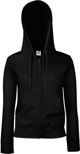 Felpa donna Premium con cappuccio full zip (62-118-0)