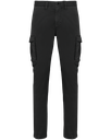 Pantaloni cargo uomo ecosostenibili slavati vintage look