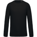 Felpa uomo BIO girocollo manica raglan NON GARZATA