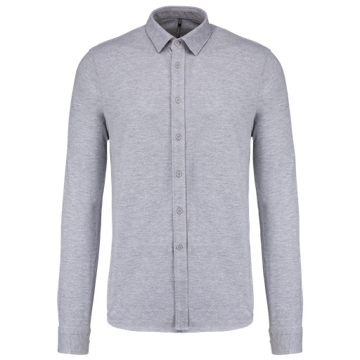Camicia piqué manica lunga