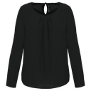 Blusa donna crêpe manica lunga