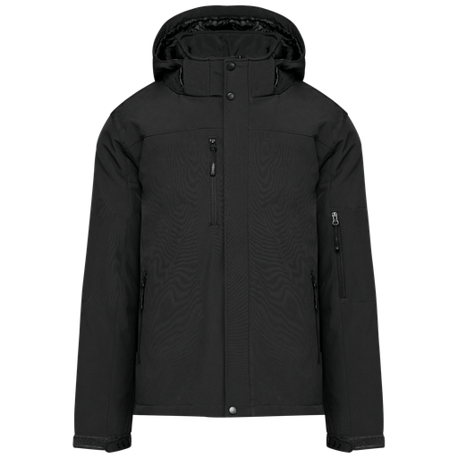 Parka uomo softshell imbottito con cappuccio