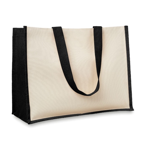 [MO8967] CAMPO DE FIORI - Juta e Canvas Borsa Shopping
