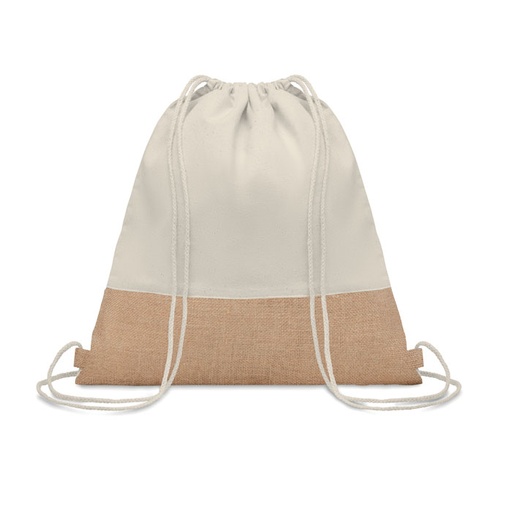 [MO9516] inDIA - Drawstring Borsa W/ Juta Details