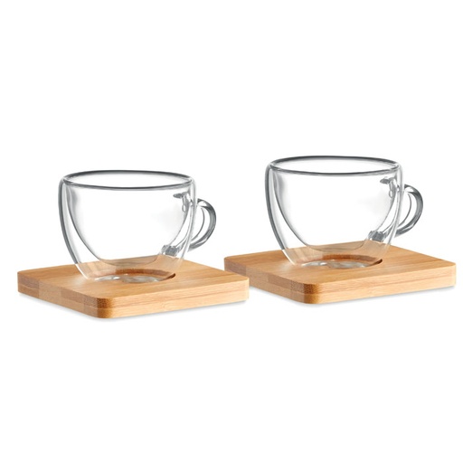 [MO9709] BELIZE - Set di 2 Doppia Parete Espresso