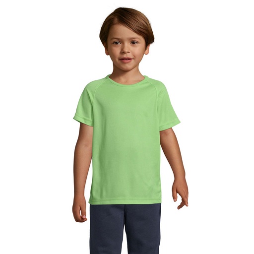 [S01166] SOL'S SPORTY Bambino - T-Shirt Bambino Girocollo Sleev 140g