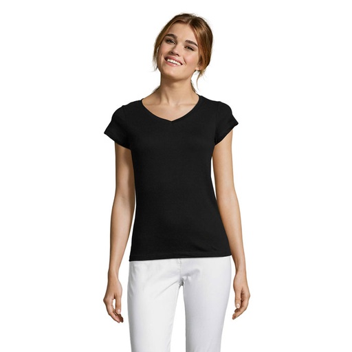 [S11388] SOL'S MOON - T-Shirt Donna 150g Manica Corta