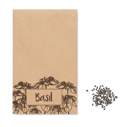 [MO2216] BASILOP - Basil Seeds in Craft Envelope