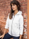Felpa con cappuccio e zip da donna in cotone organico
