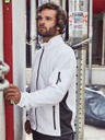 Giacca in micropile resistente con inserti in softshell e tasche con cerniera