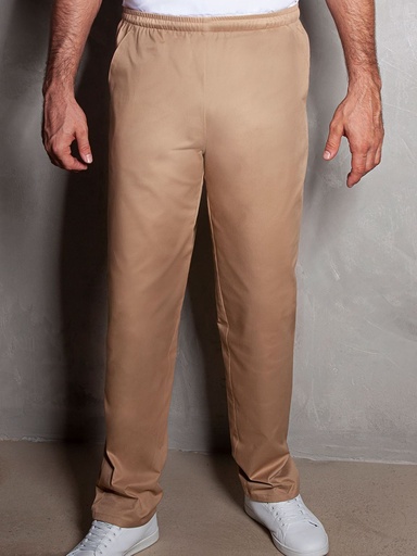 Pantaloni da lavoro a gamba dritta con elastico in vita