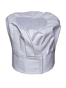 Cappello da chef con inserto in mesh e chiusura in velcro