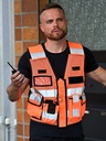 Gilet tattico mesh multifunzione con dettagli riflettenti