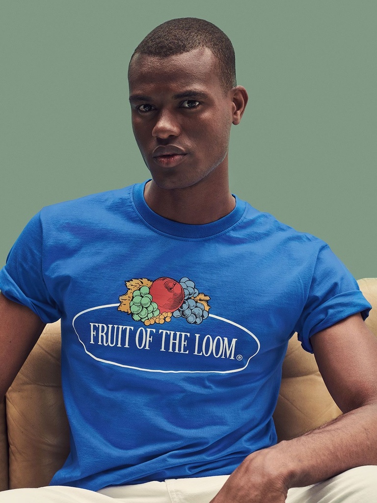 T-shirt in cotone con logo sul petto
